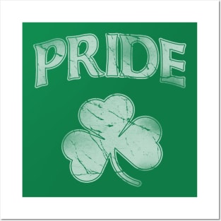 Irish Pride Shamrock Ireland St Patricks Day Posters and Art